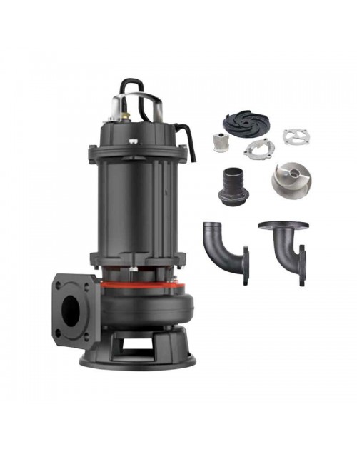 LEO 80WQ40-12-3T υποβρύχια αντλία - 4 hp DN80 - 3'' 380 Volt - λυμάτων βαρέως τύπου με κοπτήρα