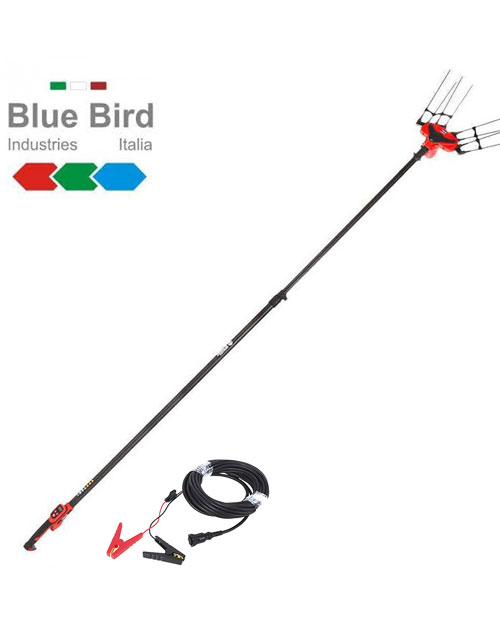 Ελαιοραβδιστικό τηλεσκοπικό Blue Bird EGEO 22-50AT 12V μπαταρίας Ιταλίας καρμπονικό