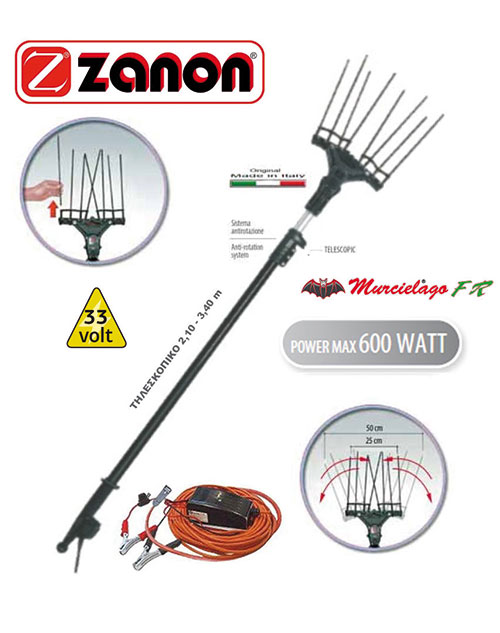 ΕΛΑΙΟΡΑΒΔΙΣΤΙΚΗ ΒΕΡΓΑ ZANON MURCIELAGO PROF 33V Ιταλίας