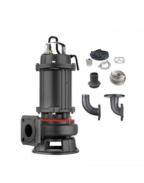 LEO 50WQD15-9-1.1T υποβρύχια αντλία - 1,5 hp DN50 - 2'' 380 Volt - λυμάτων βαρέως τύπου με κοπτήρα
