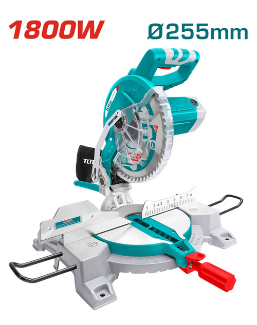 Φαλτσοπρίονο ξύλου ηλεκτρικό - TOTAL TS42152557 - 1.800W / Φ-255mm