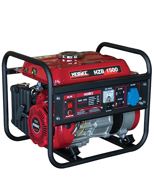 Γεννήτρια βενζινοκίνητη τετράχρονη σταθερή Miyake HZB 1500 ATS - 1,2KVA - 220 Volt με AVR 