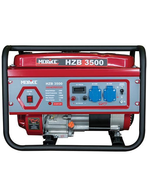 Γεννήτρια βενζινοκίνητη τετράχρονη σταθερή Miyake HZB 3500 ATS - 2,2KVA - 220 Volt -7 hp 2000 Watt με AVR