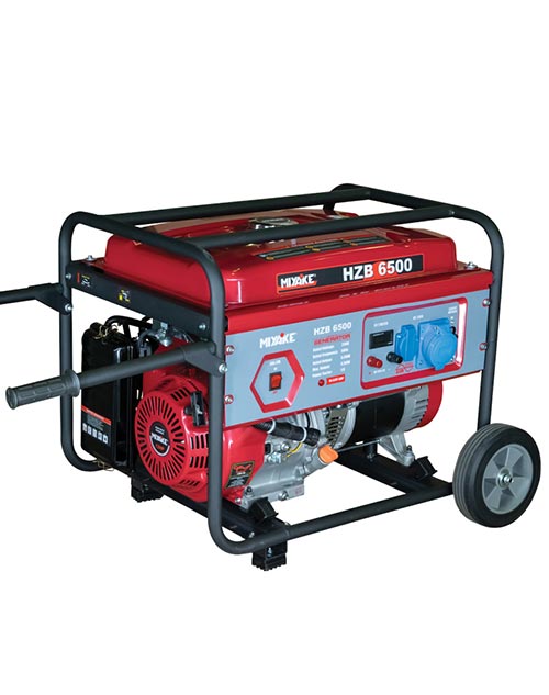 Γεννήτρια  βενζινοκίνητη τετράχρονη Miyake HZB 6500 - 6,5KVA - 220 Volt με AVR 