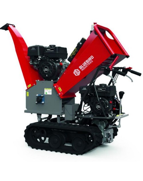 Ερπυστριοφόρος Βενζινοκίνητος Θρυμματιστής Blue Bird Wood Chipper 310-SHL 1200 15hp Ιταλίας με Μίζα & Μπαταρία
